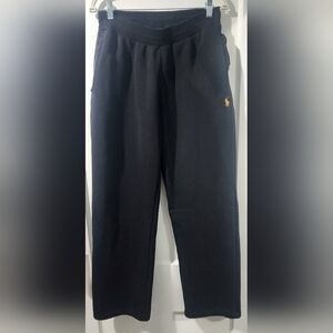 Ralph Lauren Polo Black Sweatpants with Gold Pony Logo